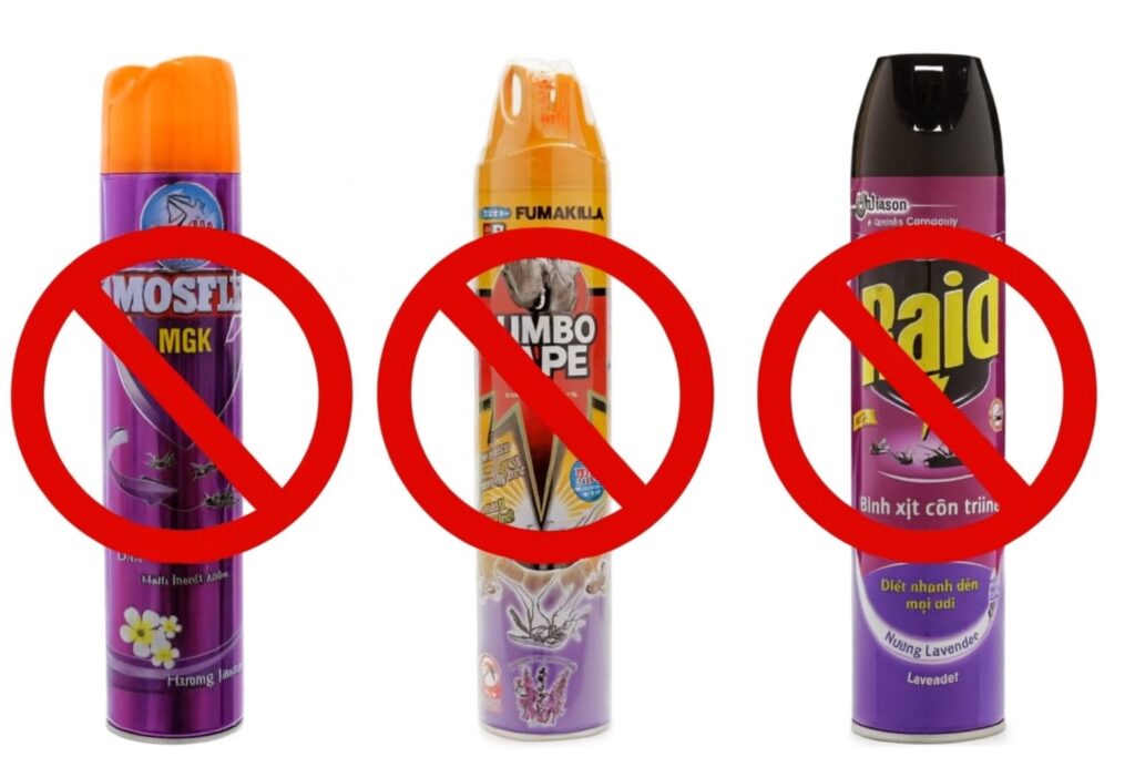 sai lầm khi diệt mối-sử dụng thuốc xịt côn trùng