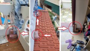 Mối đất xâm nhập nhà mới mái Thái mái Nhật ở Trực Ninh